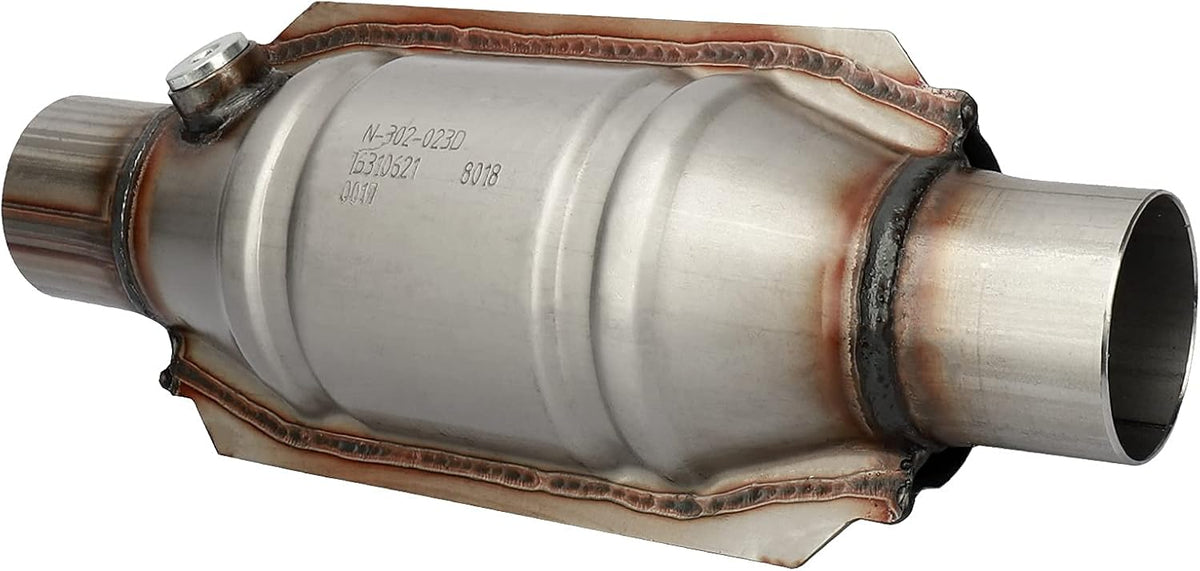 2.25" Inlet/Outlet Universal Catalytic Converter with O2 Port & Heat Shield, Pack of 2 T720