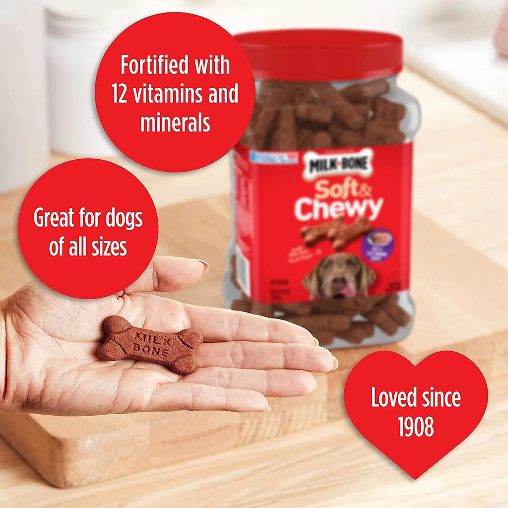 Soft & Chewy Beef Dog Treats 25 Ounces V99471
