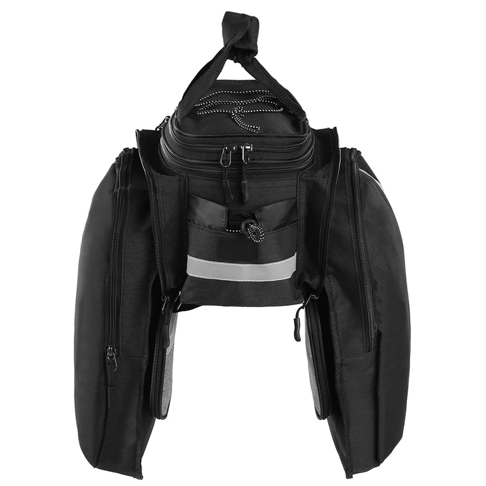Rear Seat Bag Waterproof MTB Pannier Bag With Rain Cover I95523
