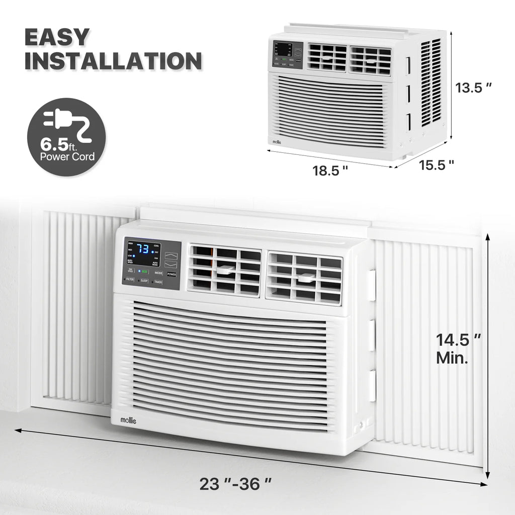 5,000 BTU Mechanical Window Air Conditioner with Multi-Speed Fan, White V581663