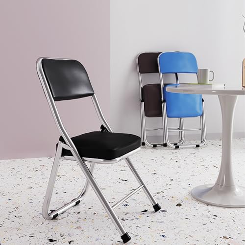 Purple Metal Folding Chair with Padded Seat W541360