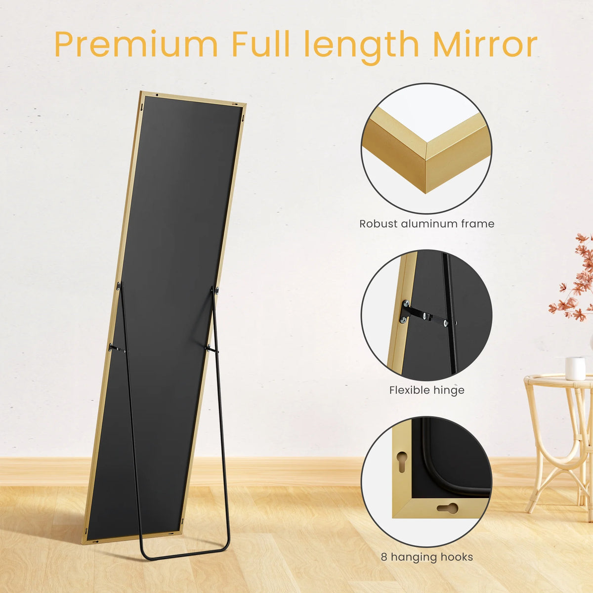59"x16" Rectangle Full Length Mirror T40654