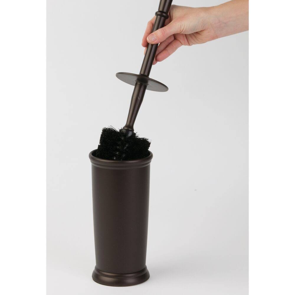 Toilet Bowl Brush, Plunger, Toilet Paper Holder, Trash Can, Set of 4 V391