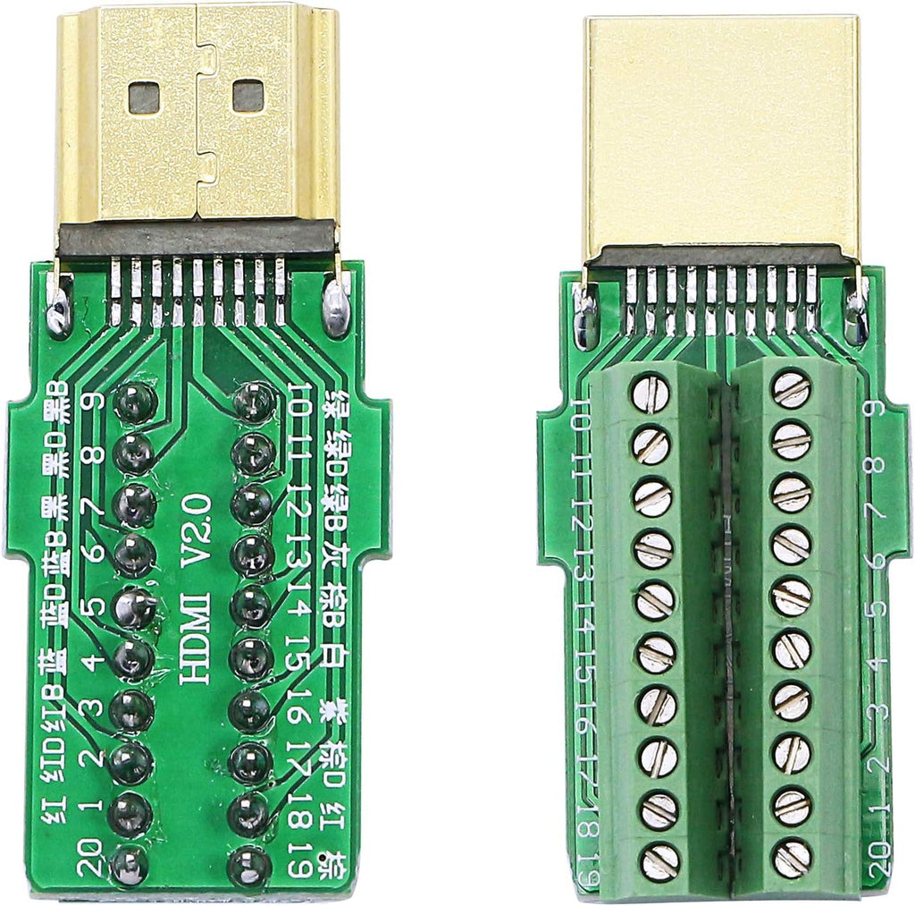 HDMI Solderless Adapter Gold Plated Connector with Plastic Cover Screwdriver K63295