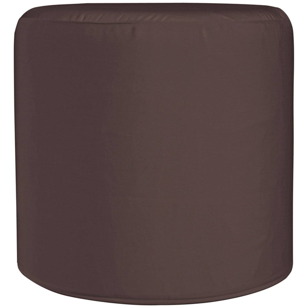 Turquoise Cylinder Ottoman F392