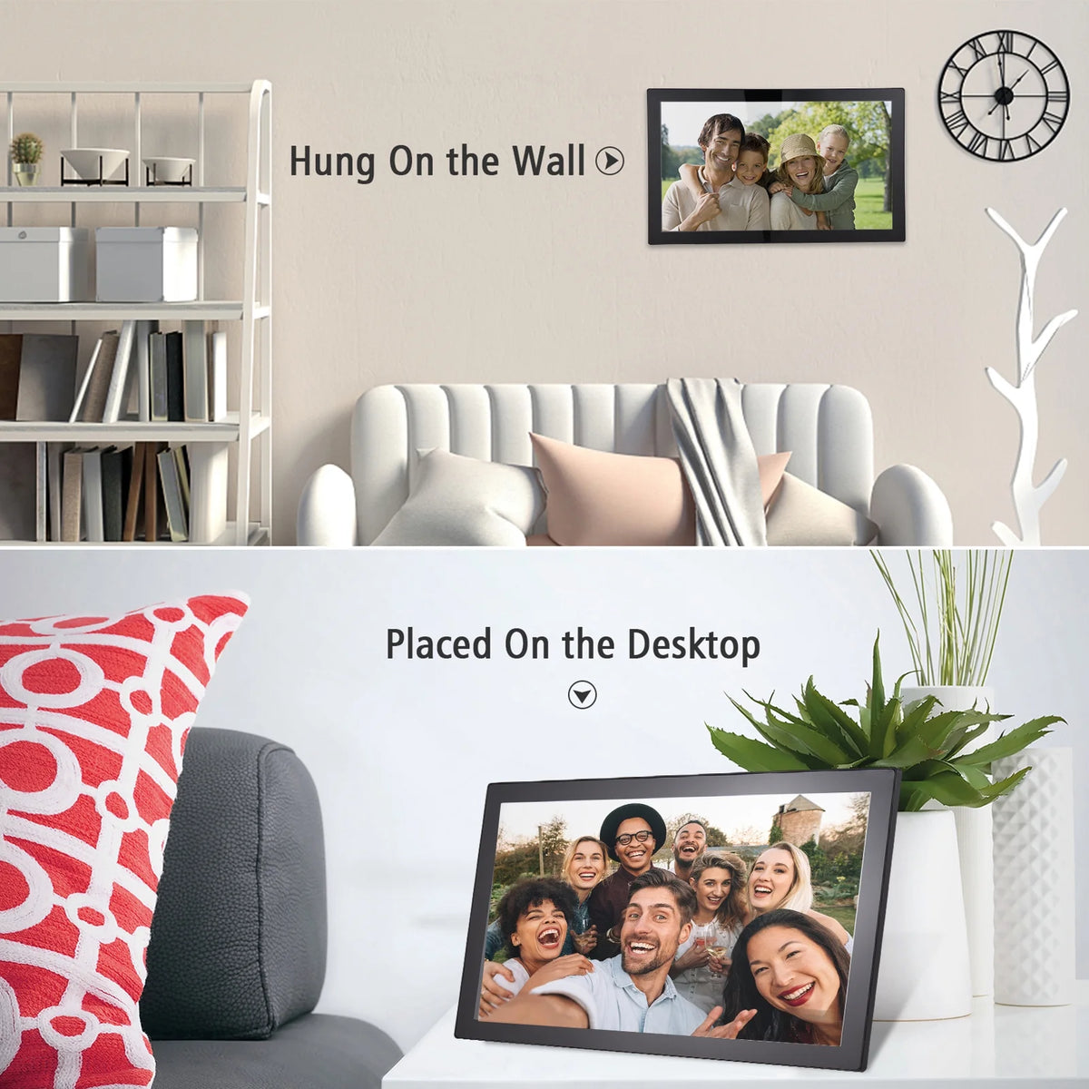 21.5-Inch WiFi Digital Picture Frame with IPS Screen X55494