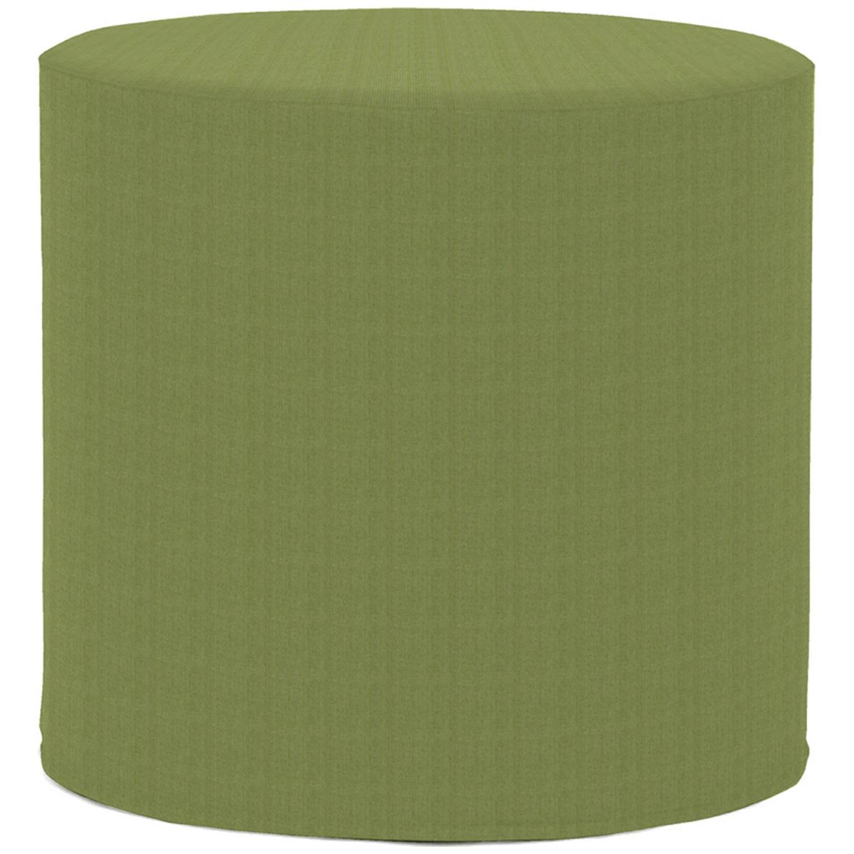 Turquoise Cylinder Ottoman F392
