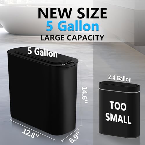 Black Automatic Motion Sensor Trash Can B439196