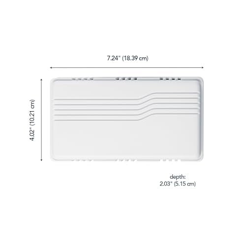 White Wired Mechanical Doorbell Chime, Plastic, 80 dB E251