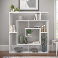 4 Tier White Modern Bookcase V96500