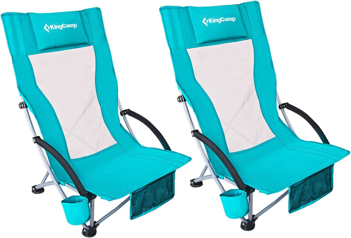Low Sling Mesh Beach Chair with Carry Bag B661