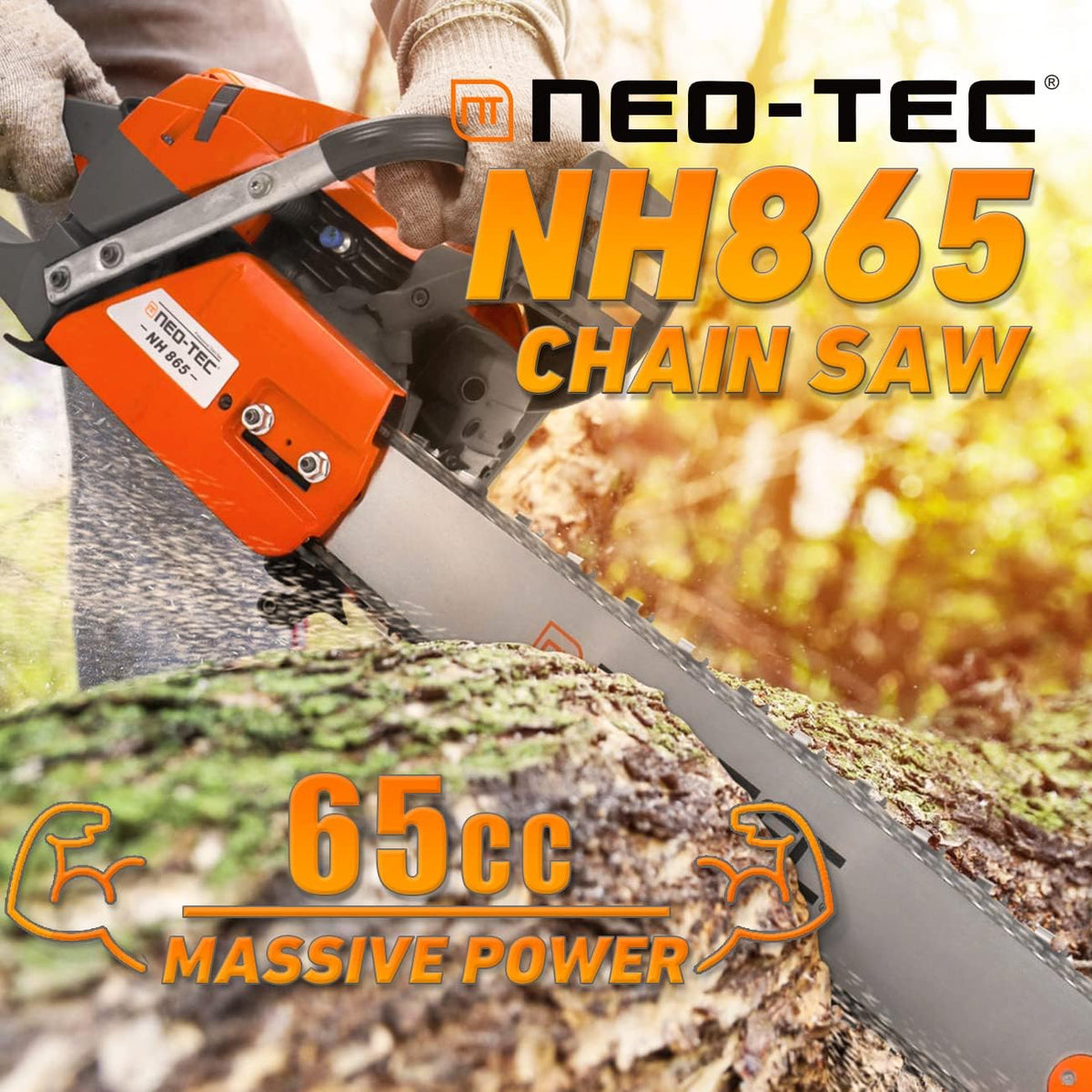 24 Inch Gas Chainsaw with Solid Guide Bar U180