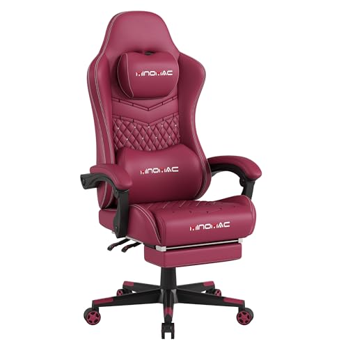 Black Ergonomic Gaming Chair with Footrest K7627