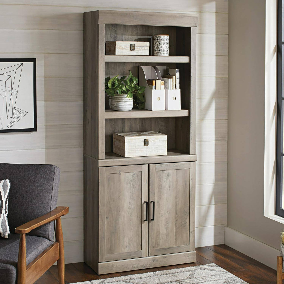 5 Shelf Bookcase with Doors C3234
