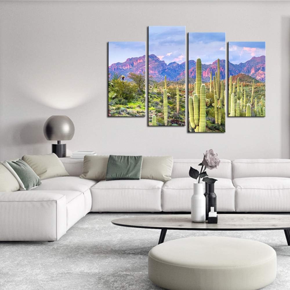 Cactus in Arizona Canvas Print Framed Wall Art L94098