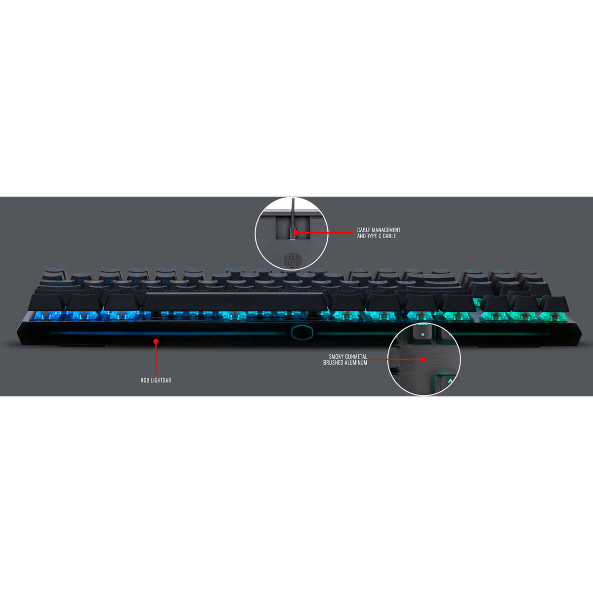 Black Cherry MX Blue Switch Mechanical Gaming Keyboard N339