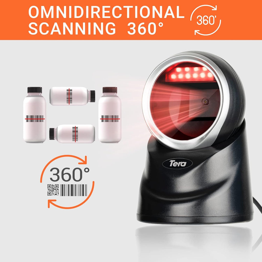 2D Desktop Barcode Scanner with USB Cable P3394
