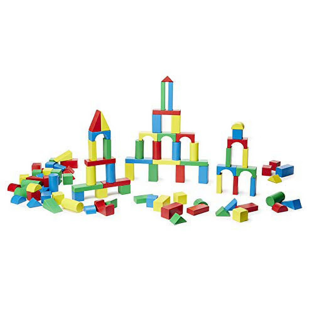 200 Blocks Wooden Building Block Set T988291