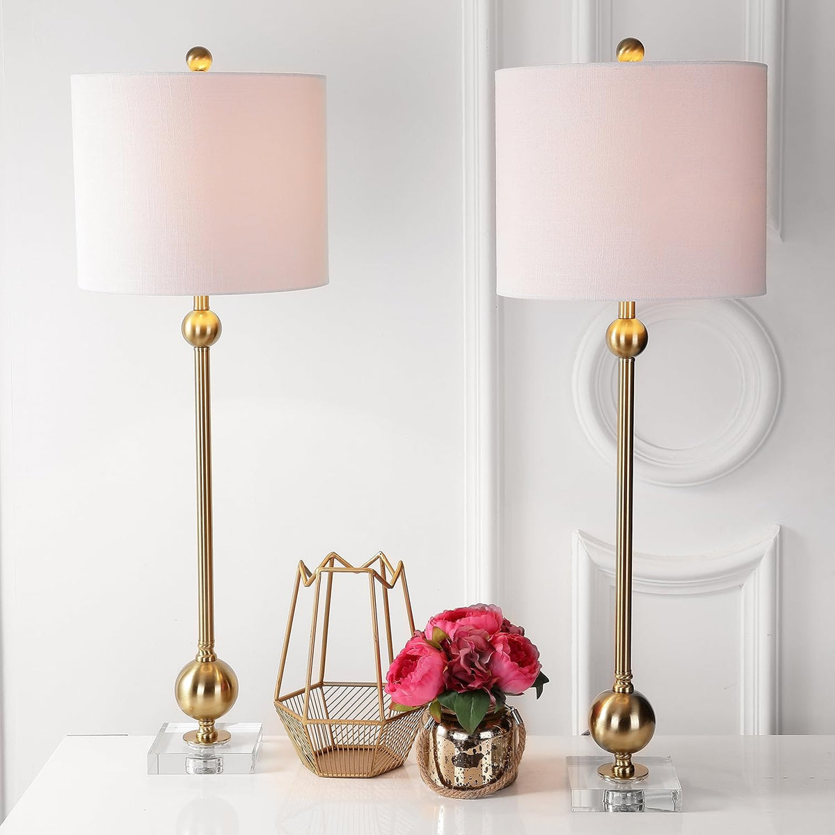 Metal LED Table Lamp Set of 2 T8506