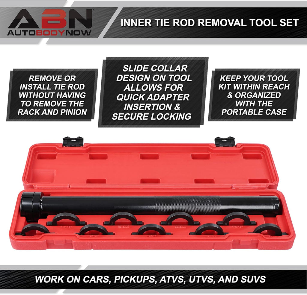 Inner Tie Rod Removal Tool Set with 9 Crowfoot Adapters Z559