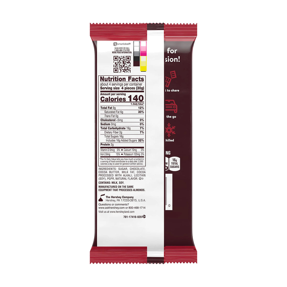 4.25 Oz Dark Chocolate Candy Bulk Pack (12 Count) O694854