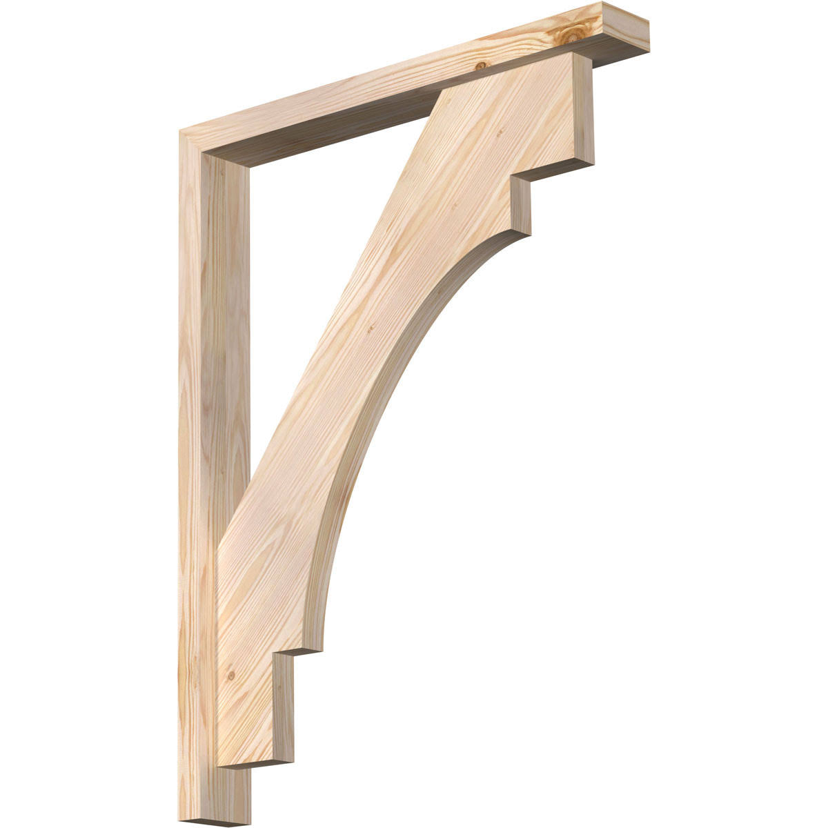 3 1/2x22W x 26x22D x 34x22H Douglas Fir Smooth Bracket Y319722