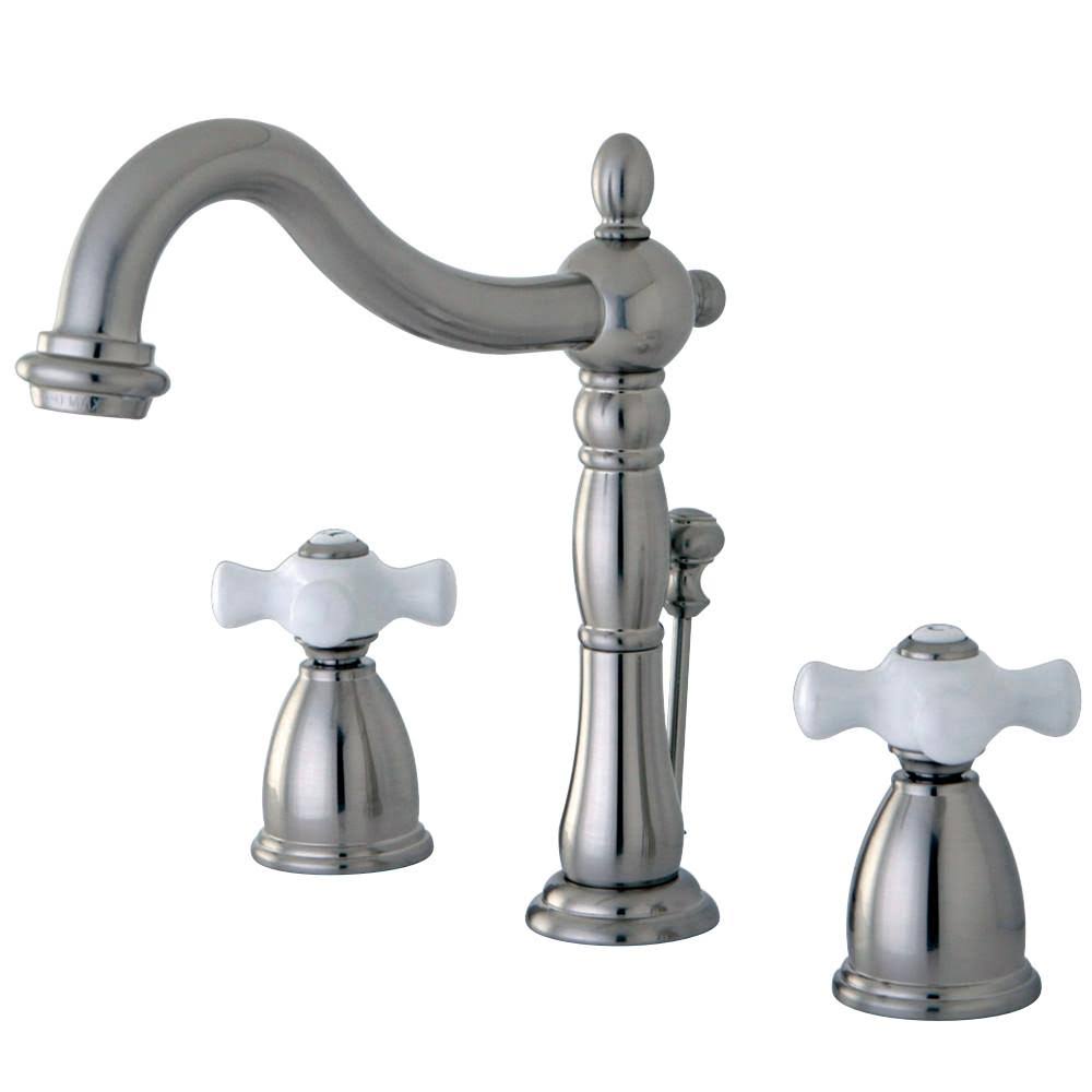 Antique Brass Widespread Bathroom Faucet A328562