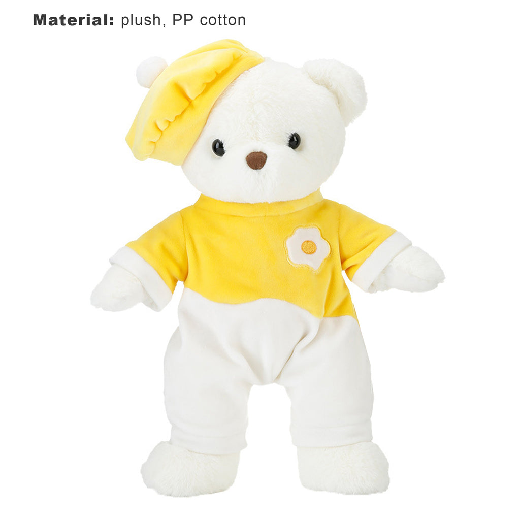 Colorful Egg Yolk Cap Design Plush Doll R934108