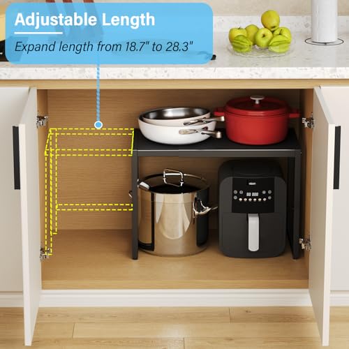 Expandable 2 Tier Heavy Duty Metal Storage Shelves V158689
