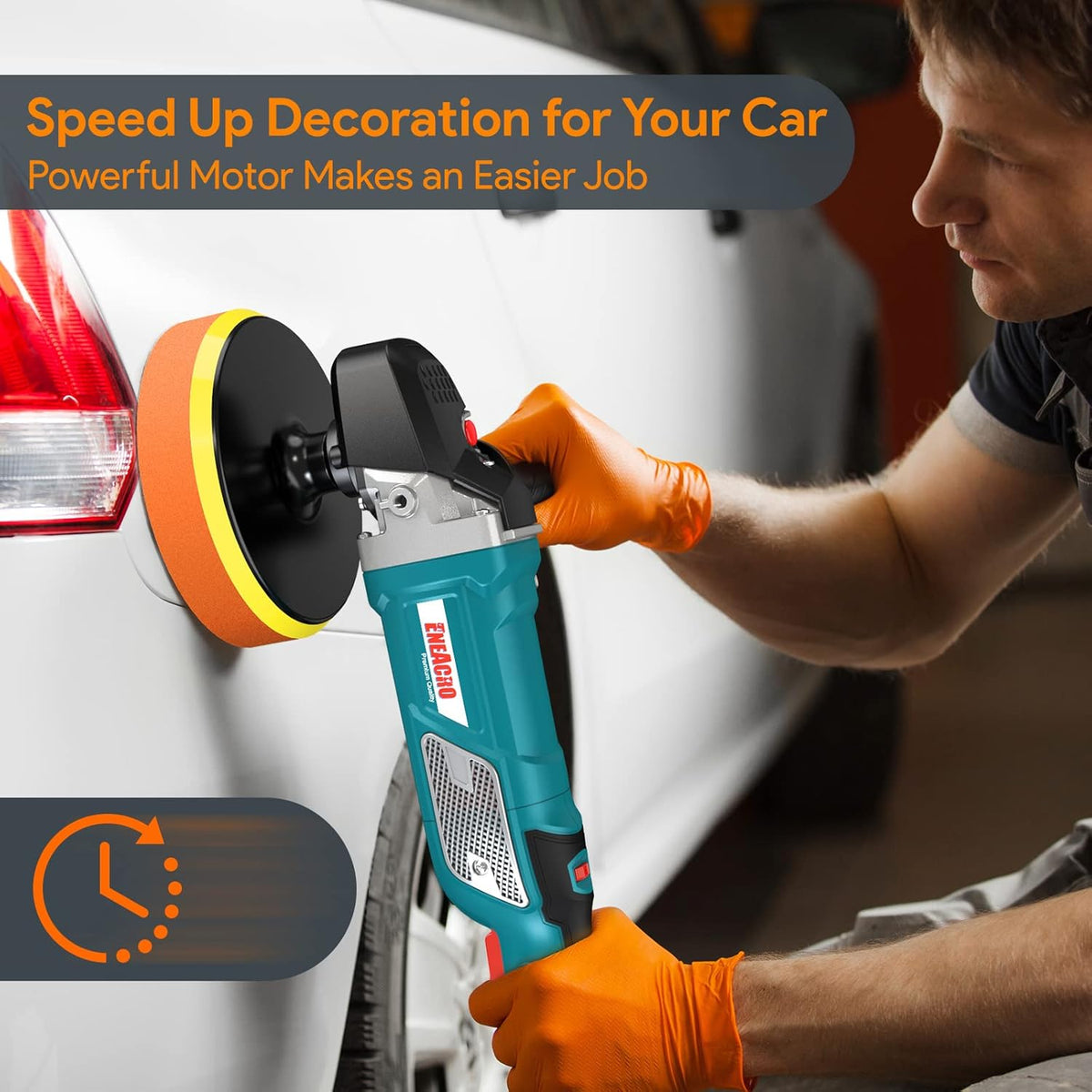 12 Amp 6-inch/7-inch Variable Speed Rotary Polisher I569
