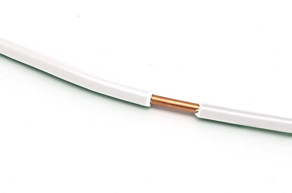 14 AWG White Insulated Solid Copper THHN THWN Wire F188