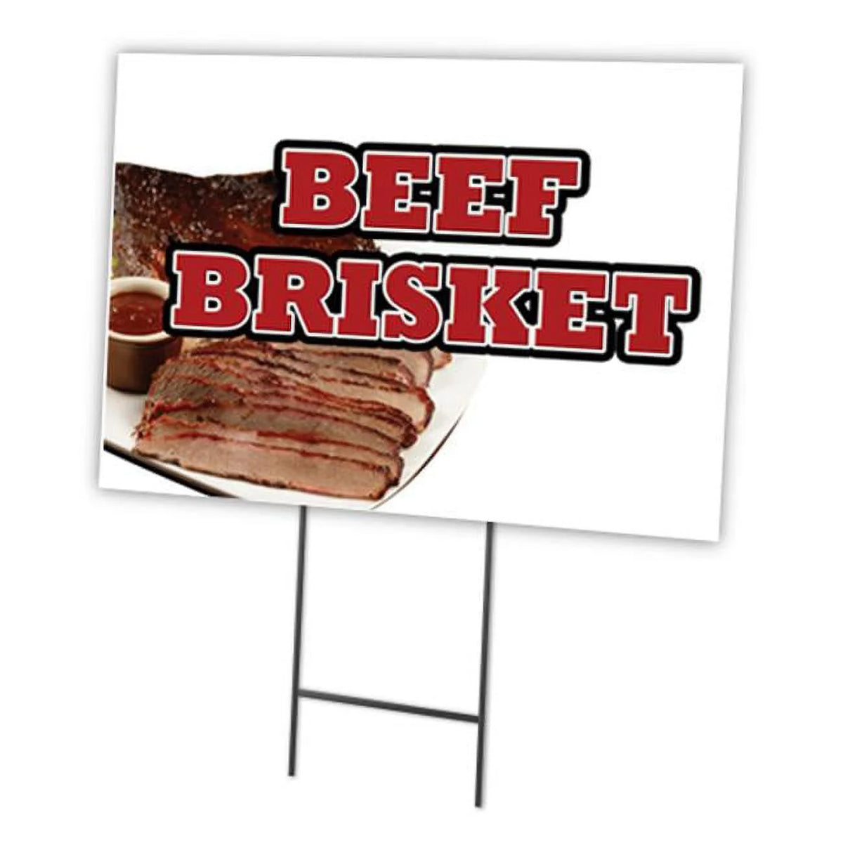 Beef Brisket Yard Sign & Stake Y96249