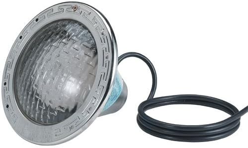 Underwater Incandescent Pool Light with Stainless Steel Face Ring, 120 Volt, 50 Foot Cord, 500 Watt U91947
