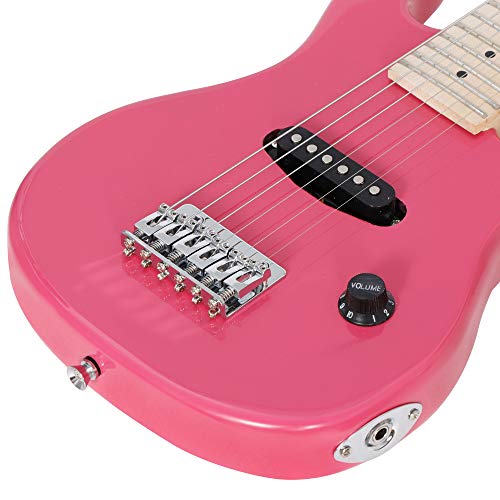 30 inch Kids Electric Guitar with Amp, Gig Bag, Strap, Cable, Strings and Picks (Black) A950389