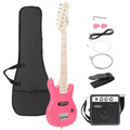 30 inch Kids Electric Guitar with Amp, Gig Bag, Strap, Cable, Strings and Picks (Black) A950389