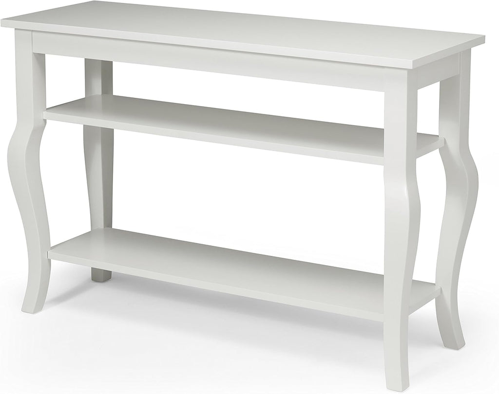 Wood Console Table with Display Shelves S13293