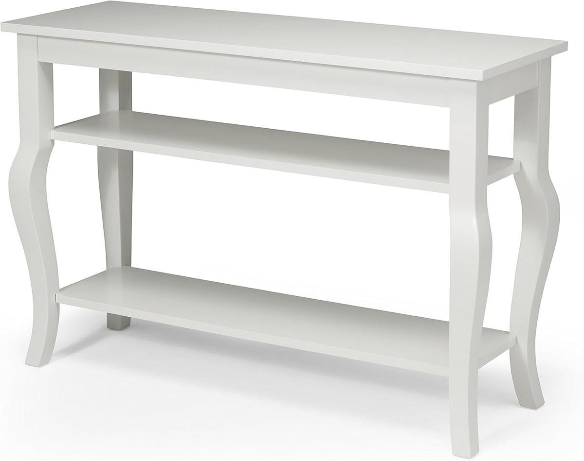 Wood Console Table with Display Shelves S13293