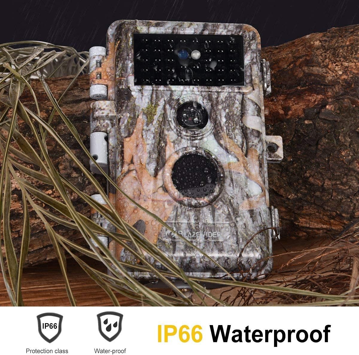 5-Pack No Glow Game Deer Trail Cameras Night Vision 24MP Photo 1296P H.264 MP4 Video Motion Activated Waterproof Time Lapse Photo & Video S14996