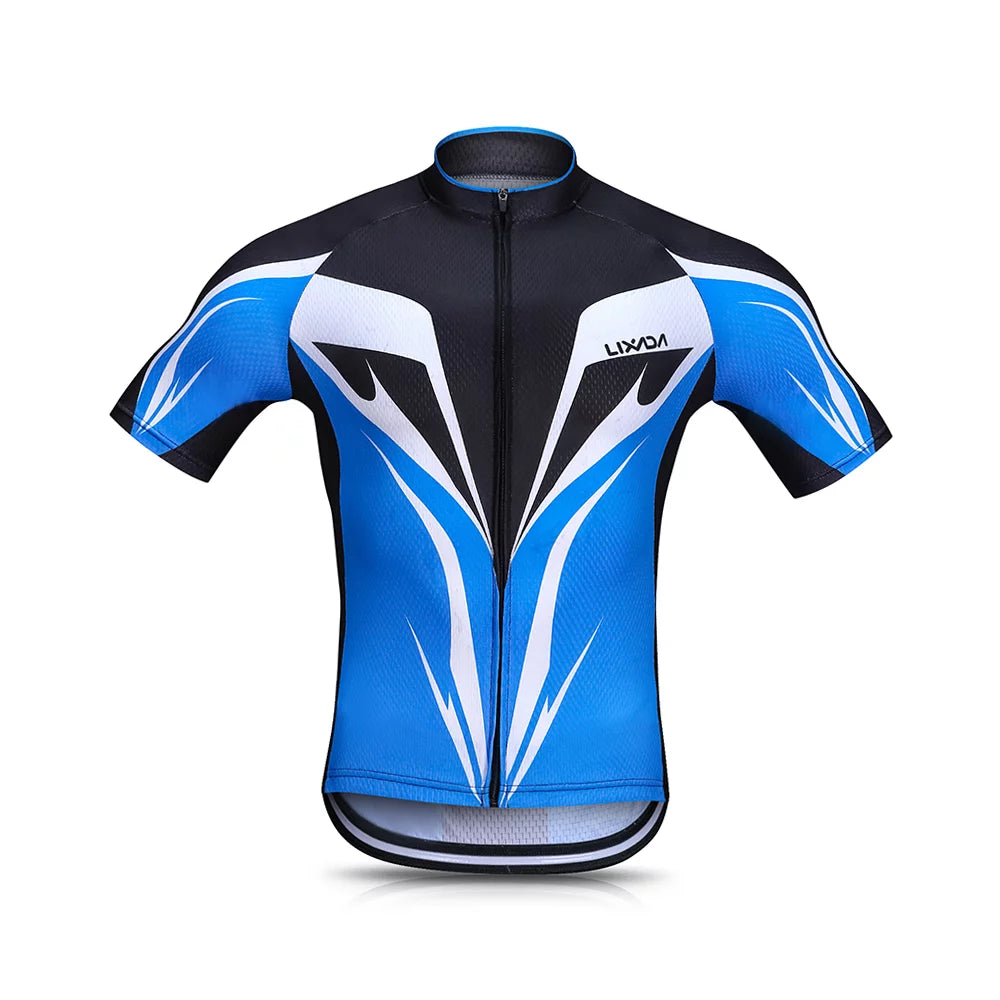 Breathable Quick-Dry Short Sleeve Cycling Jersey Set with Padded Shorts W6471