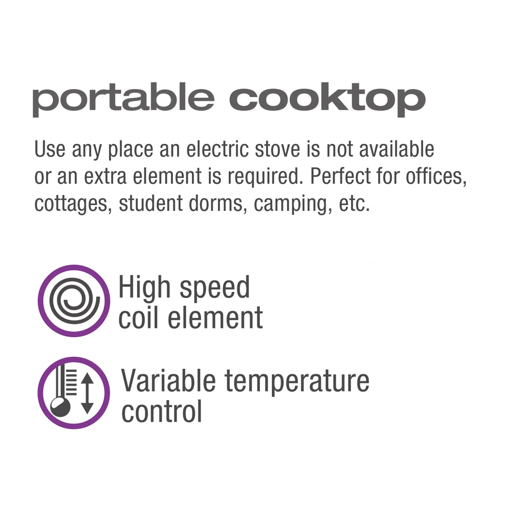 Portable Double Burner Cooktop L763