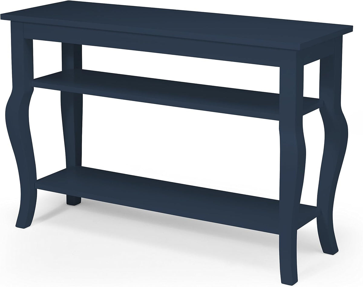 Wood Console Table with Display Shelves S13293