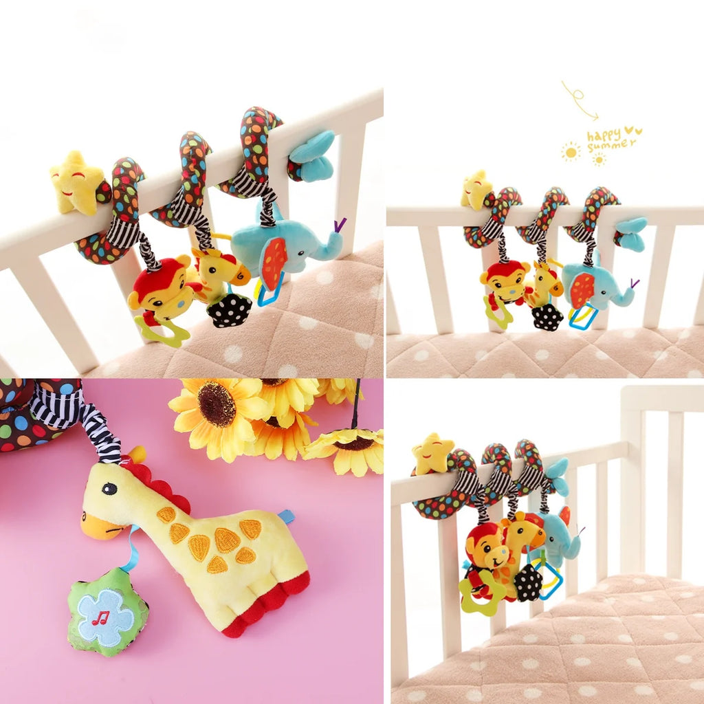 Infant Baby Activity Spiral Bed & Stroller Toy Plush Toy V470405