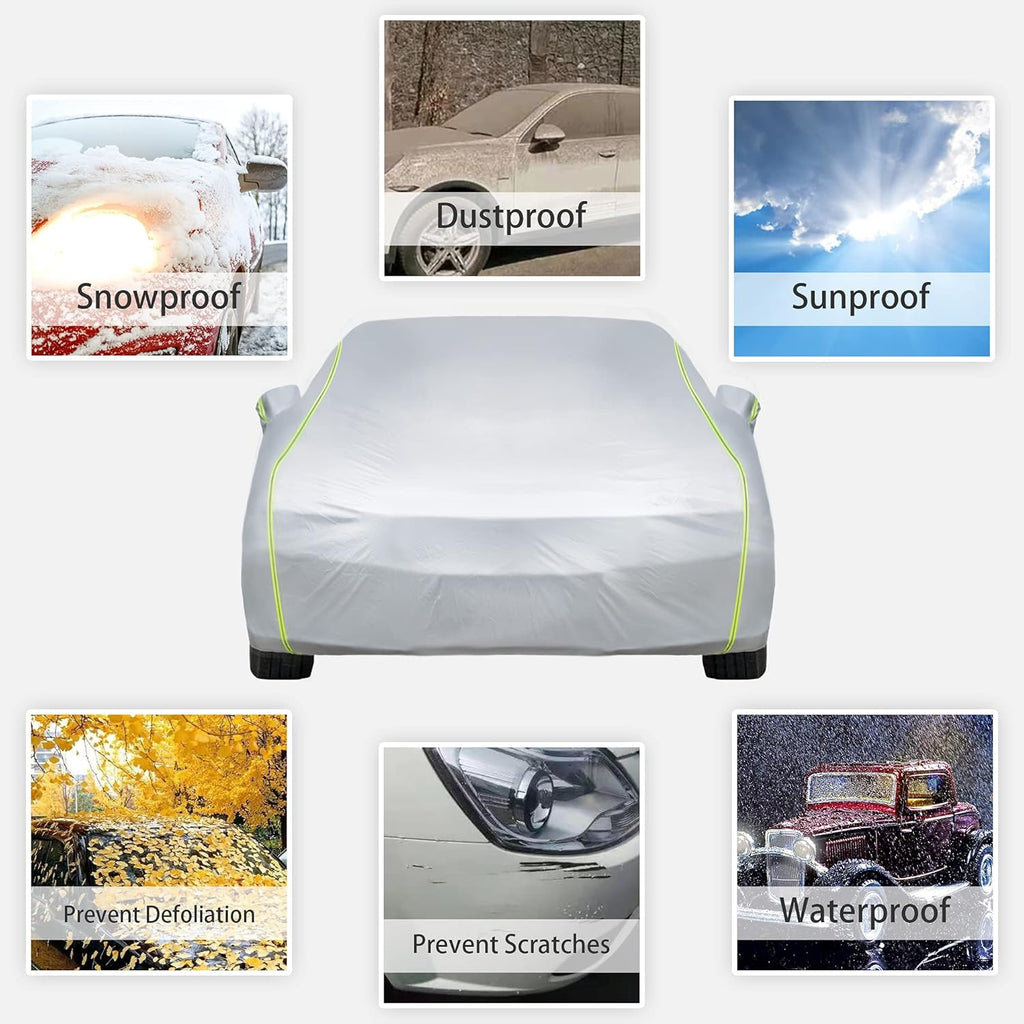 Waterproof All Weather Full Exterior Car Cover with Zipper S273811