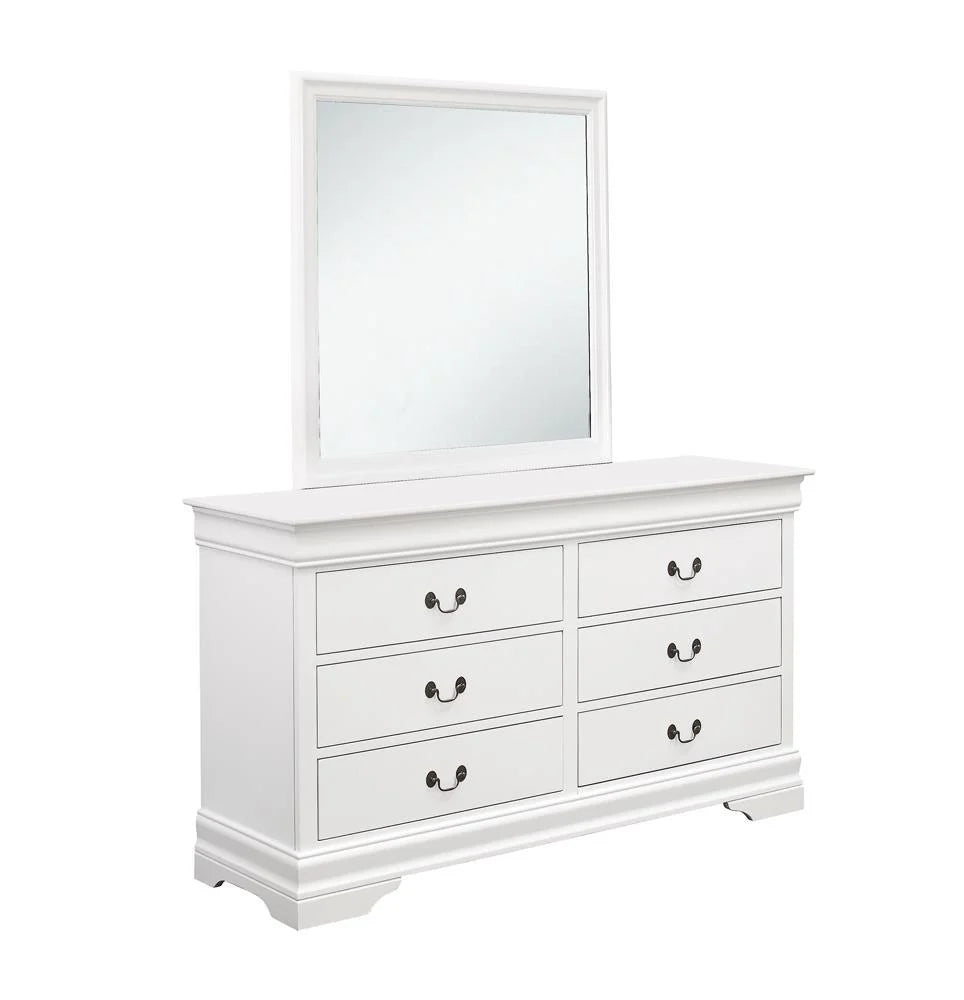 White 6-Drawer Wood Dresser H542675