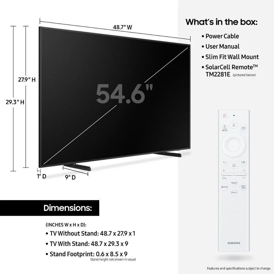 55 Class QLED 4K Smart TV A989