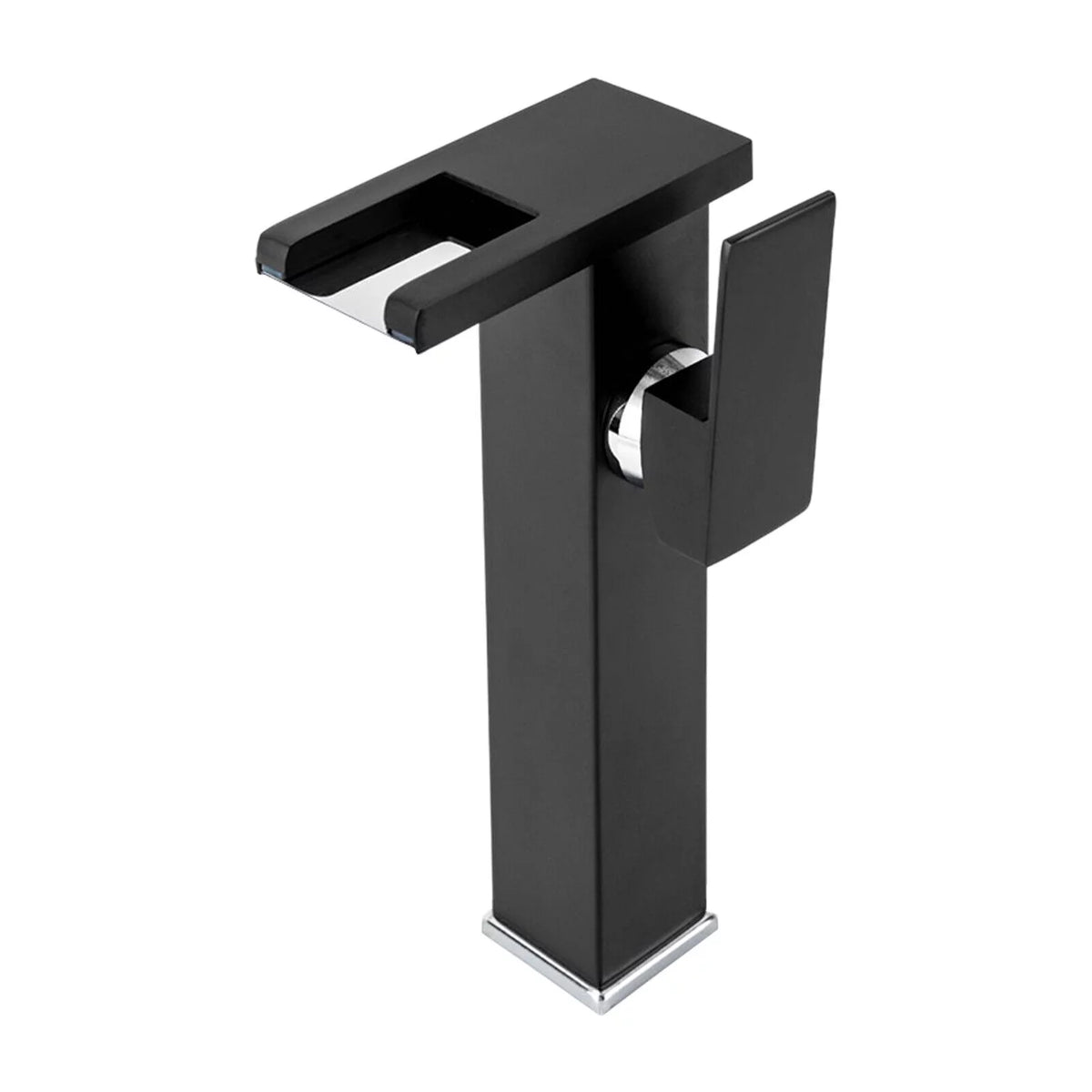 Black Wall Mount Waterfall Sink Faucet L5851