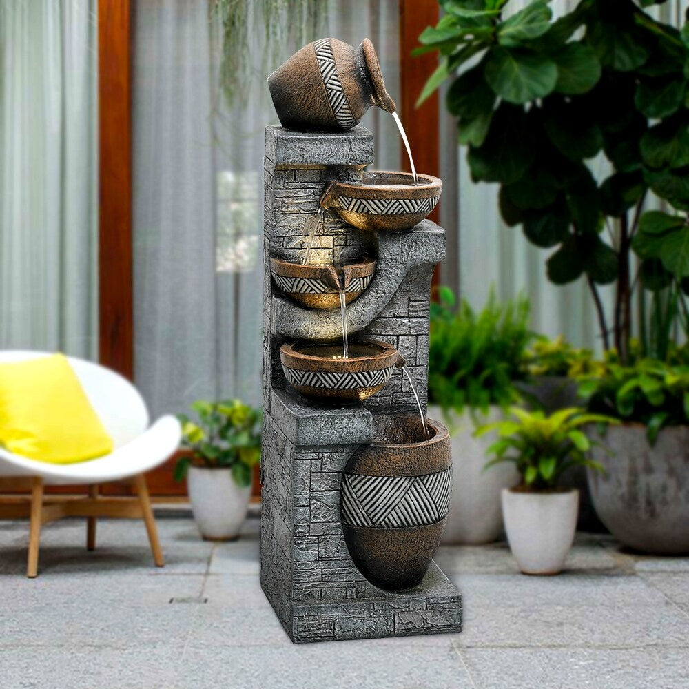 5-Tier Cascading Outdoor Water Fountain X91178