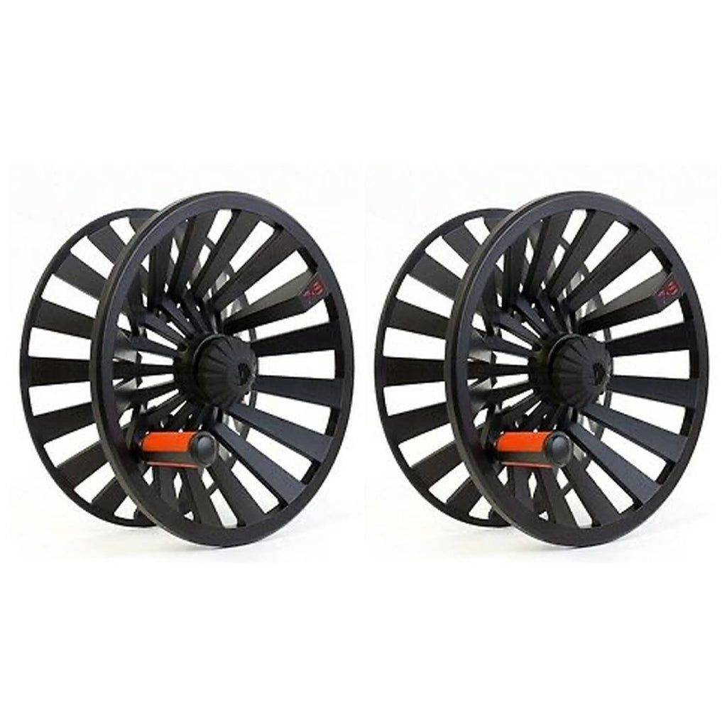 Black Die-Cast Fly Fishing Reel Spool (2 Pack) U950