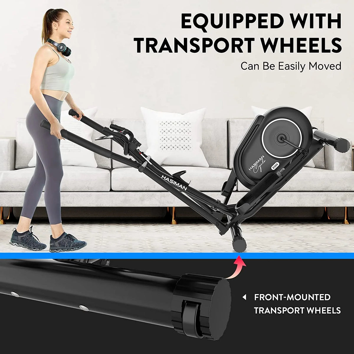Magnetic Elliptical Exercise Machine with Pulse Rate Grips S8454