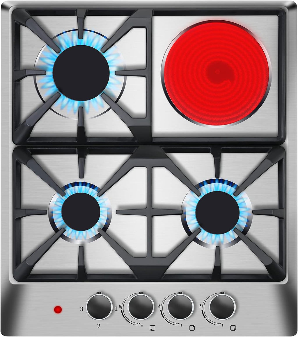 24×20 Inches Stainless Steel Gas Cooktop 3 Sealed Burners C48885